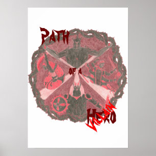 “Path of a Hero” Villains Emblem (with title) Poster