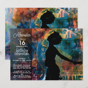 Path of Hope Modern Urban Peace Art Invitation