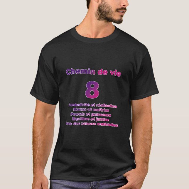 Path Of Life 8 With Keywords T-Shirt (Front)
