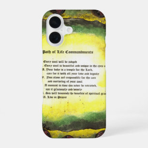 Path of Life Commandments iPhone 16 Case
