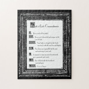 Path of Life Commandments Jigsaw Puzzle
