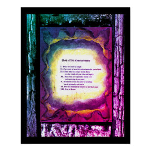 Path of Life Commandments Poster
