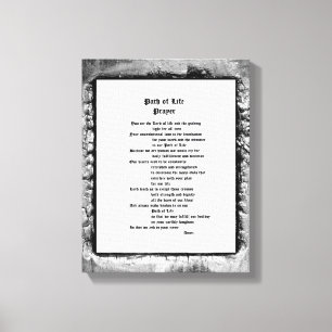 Path of Life Prayer Canvas Print