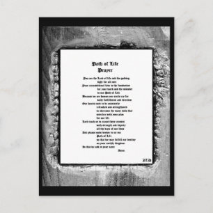 Path of Life Prayer Postcard