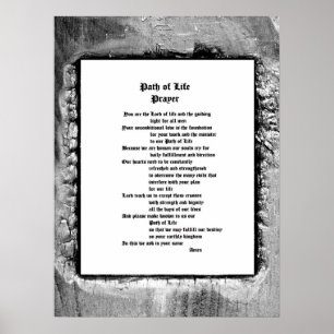 Path of Life Prayer Poster