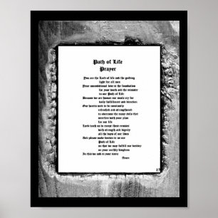 Path of Life Prayer Poster