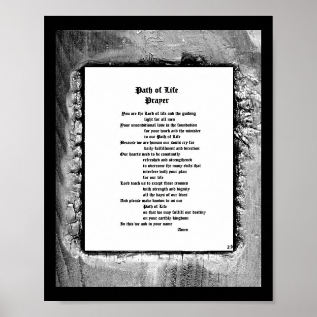 Path of Life Prayer Poster (Front)