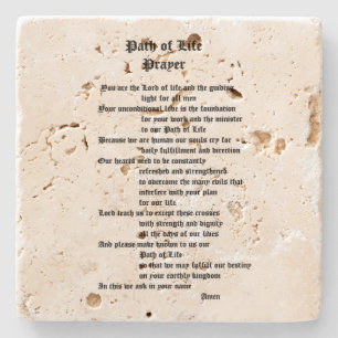 Path of Life Prayer Stone Coaster