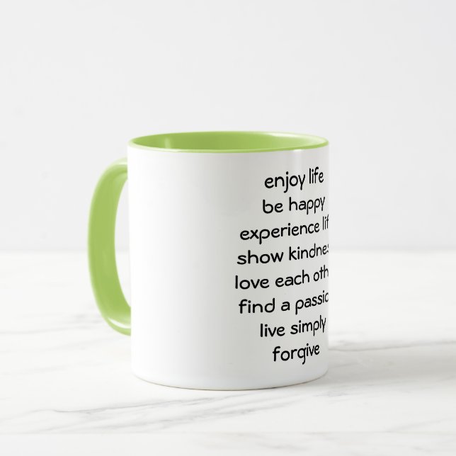 Path of Life Spiritual Message Coffee Mug (Front Left)