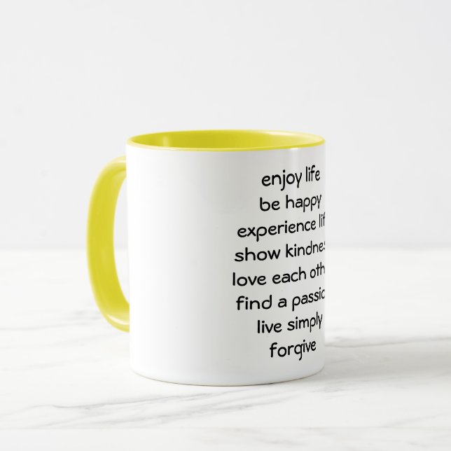 Path of Life Spiritual Message Coffee Mug (Front Left)