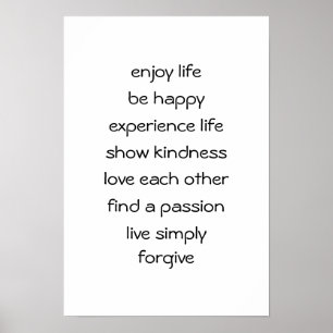 Path of Life Spiritual Message Poster