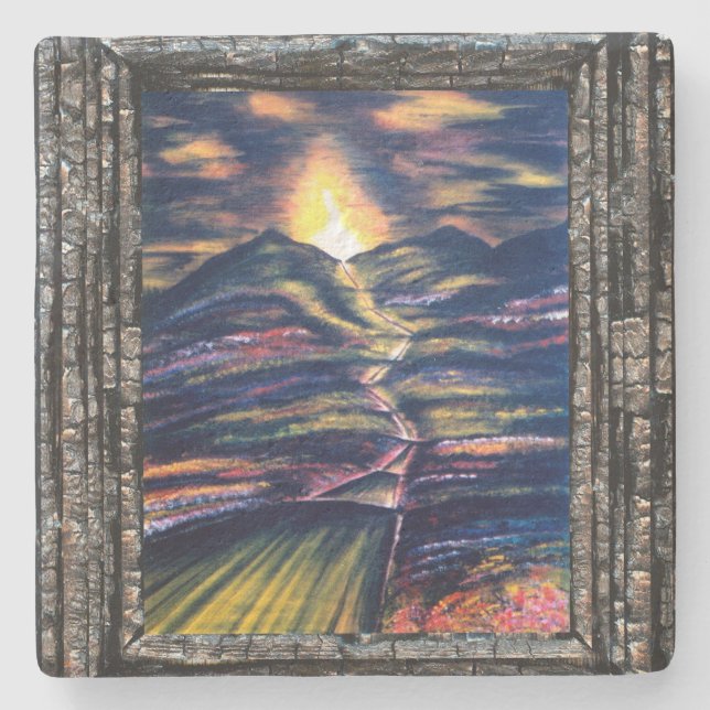 Path of Life Stone Coaster (Front)