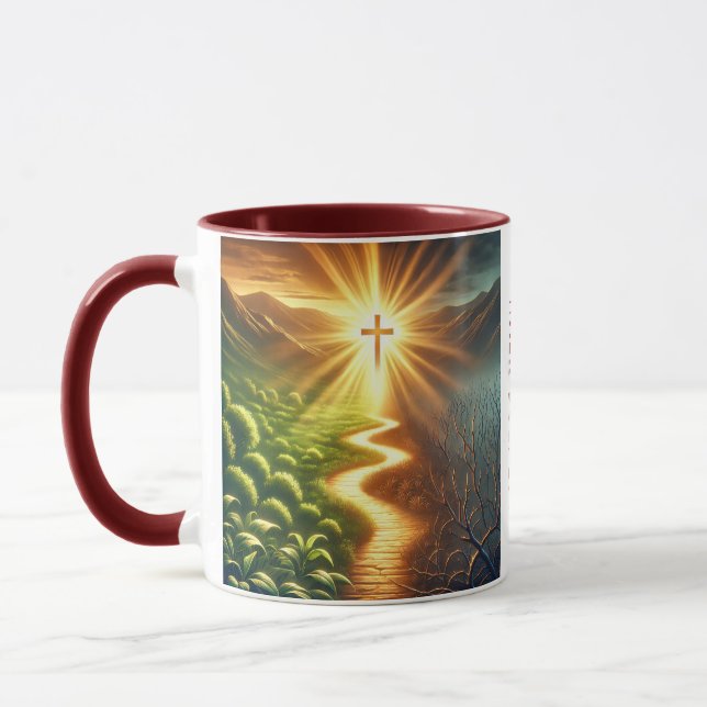 Path of Light and Shadow Inspirational Coffee Mug (Left)