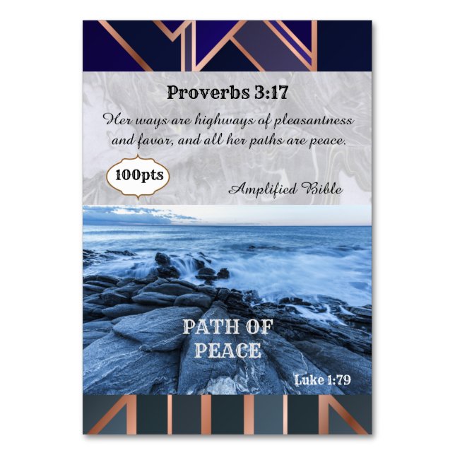 Path of Peace Game Card (Back)