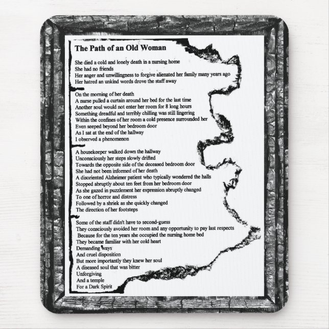 Path of The Old Woman Mouse Mat (Front)