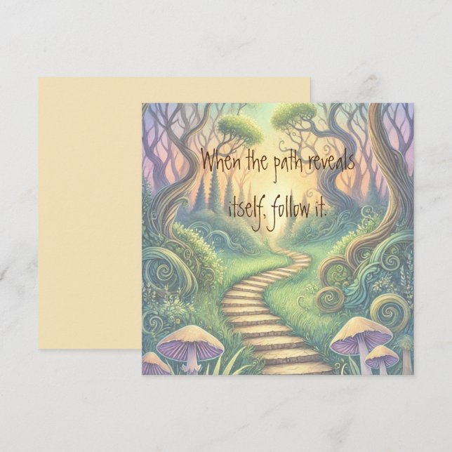 Path & Quote Card (Front/Back)