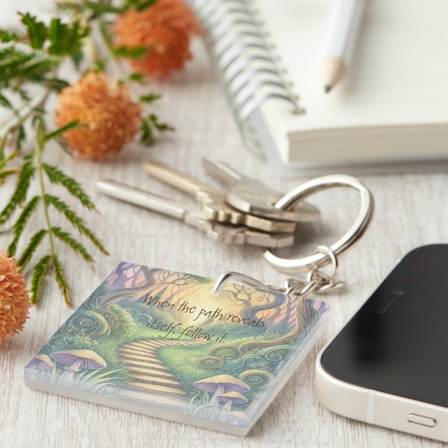 Path & Quote Key Ring (Front Right)