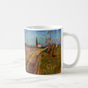 Path Through a Field, Willows by Vincent van Gogh Coffee Mug