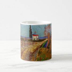 Path Through a Field, Willows by Vincent van Gogh Coffee Mug