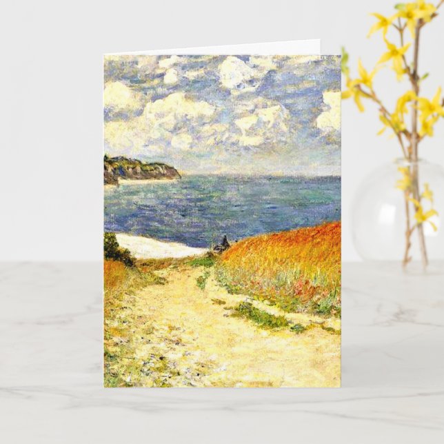 Path through the Corn at Pourville, Card (Yellow Flower)