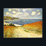 Path through the Corn at Pourville, fine art Postcard<br><div class="desc">Path through the Corn at Pourville,  famous painting by French Impressionist artist,  Claude Monet</div>