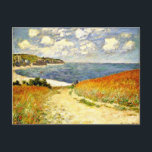 Path through the Corn at Pourville, fine art Postcard<br><div class="desc">Path through the Corn at Pourville,  famous painting by French Impressionist artist,  Claude Monet</div>