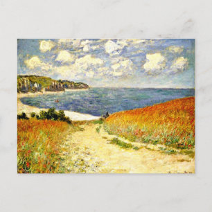 Path through the Corn at Pourville, fine art Postcard