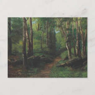 Path Through the Forest by Gustave Courbet Postcard