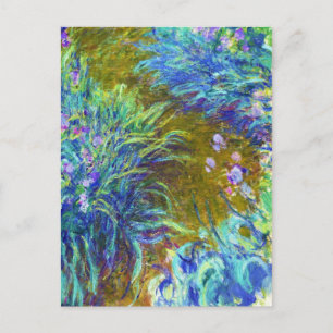 Path through the Irises Claude Monet Postcard