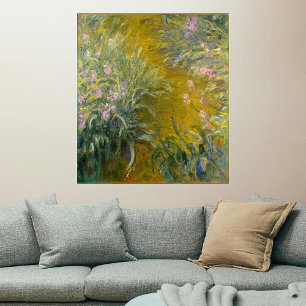 Path through the Irises, Monet Poster
