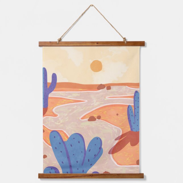 Path Through the Painted Desert Hanging Tapestry (Front)