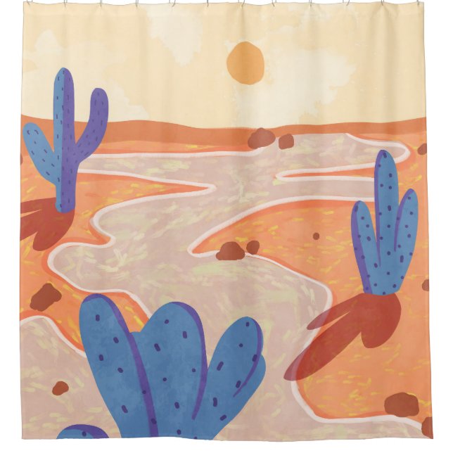 Path Through the Painted Desert Shower Curtain (Front)