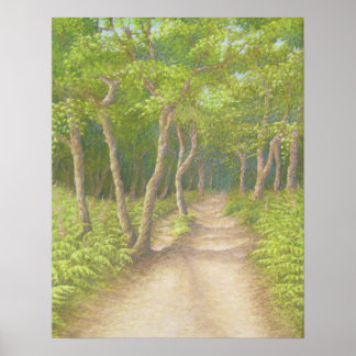 Path Through the Trees, Leith Hill Poster