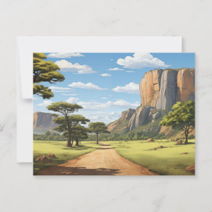 Path Through Zimbabwe Postcard