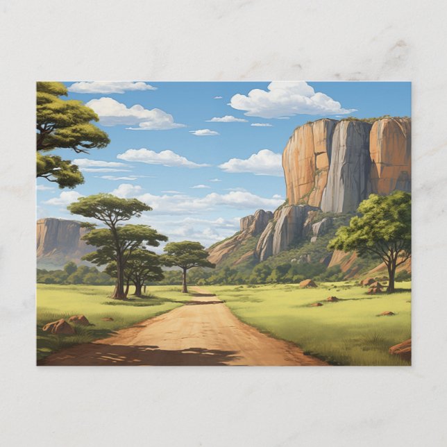 Path Through Zimbabwe Postcard (Front)