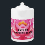 Path To Profound Peace<br><div class="desc">Steep your senses in serenity with the "Path to Profound Peace Teapot". This beautifully designed teapot embodies the essence of tranquillity, allowing you to brew moments of stillness into every cup. As the steam gently rises, let it remind you of the warmth and clarity that peace brings. Whether it's your...</div>