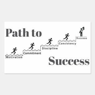  Path to success Rectangular Sticker