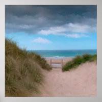 Path to the beach Cornish Caribbean 