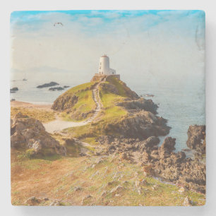 Path To The Lighthouse Stone Coaster