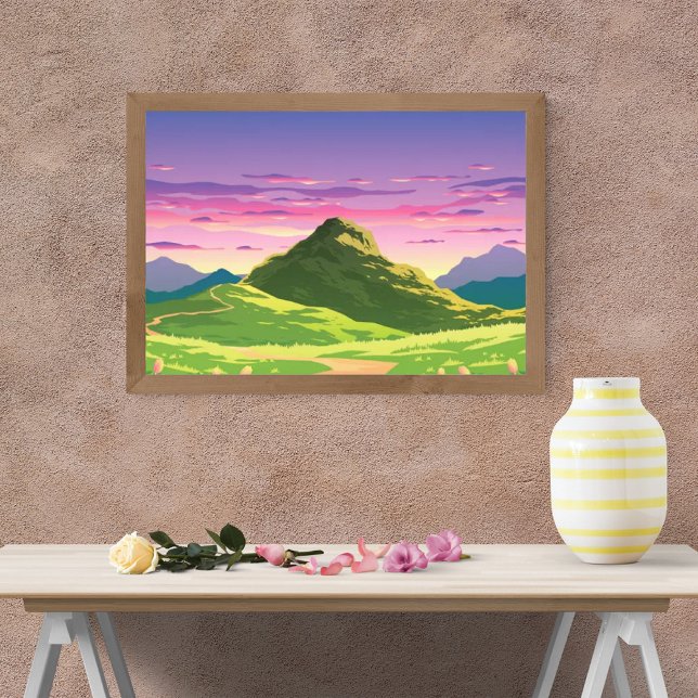 Path to the Mountain at Sunset Photo Print (Creator Uploaded)