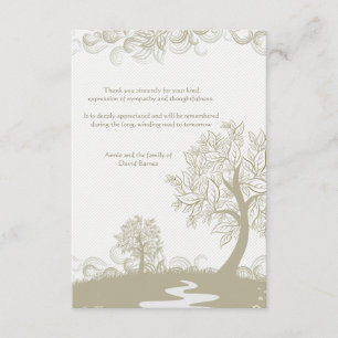Path to Tomorrow Bereavement Thank You Card