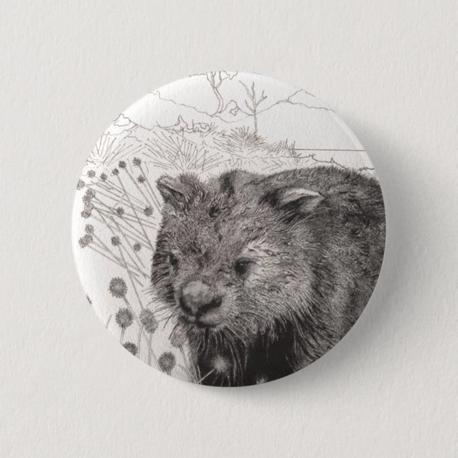 Path to Wombat Pool 6 Cm Round Badge (Front)