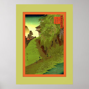 Path to Zenkoji Temple ~ Vintage Japanese Poster