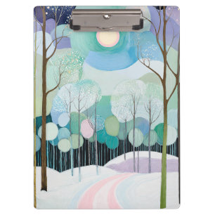 Path Under the Pastel Moon Clipboard
