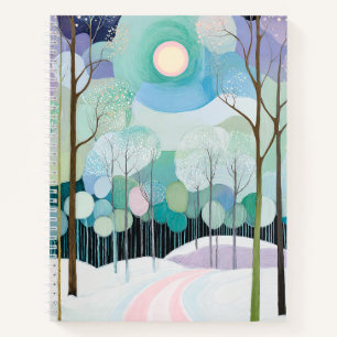 Path Under the Pastel Moon Notebook