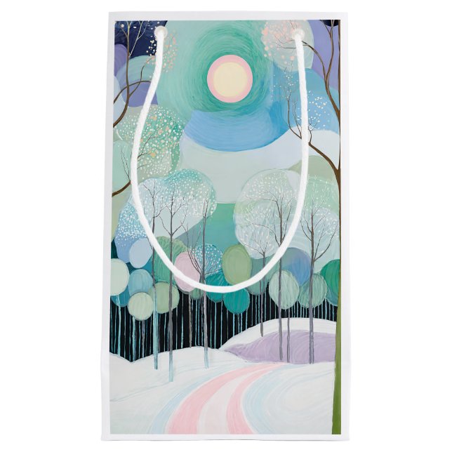 Path Under the Pastel Moon Small Gift Bag (Front)