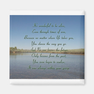 Path Worth Walking poem Background #3 Magnet