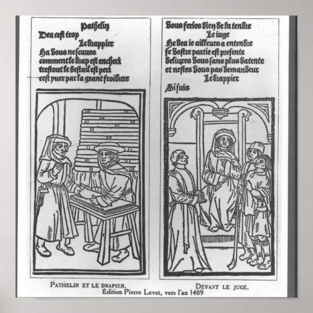 Pathelin and the Draper and Pathelin Poster (Front)