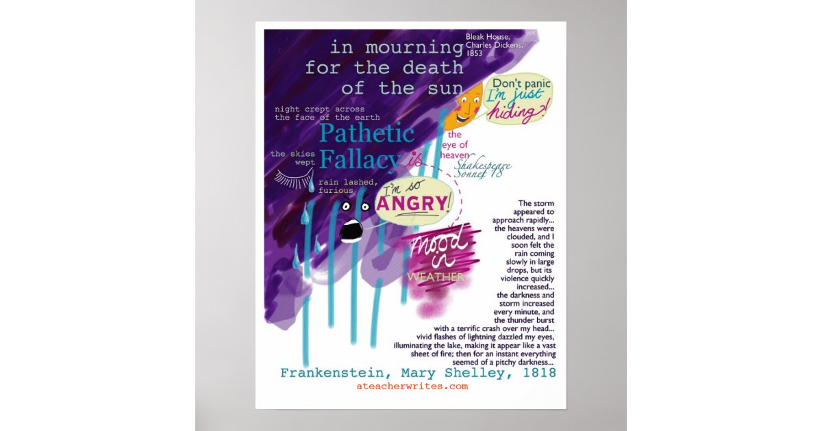 Pathetic fallacy vs personification picture