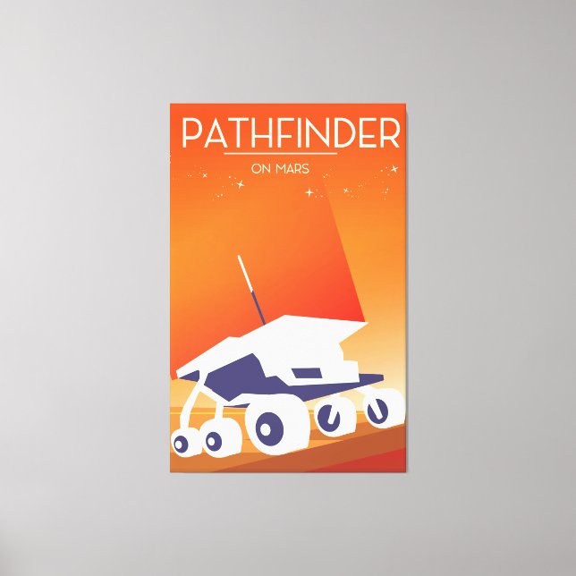 Pathfinder at Mars Space Art Canvas Print (Front)